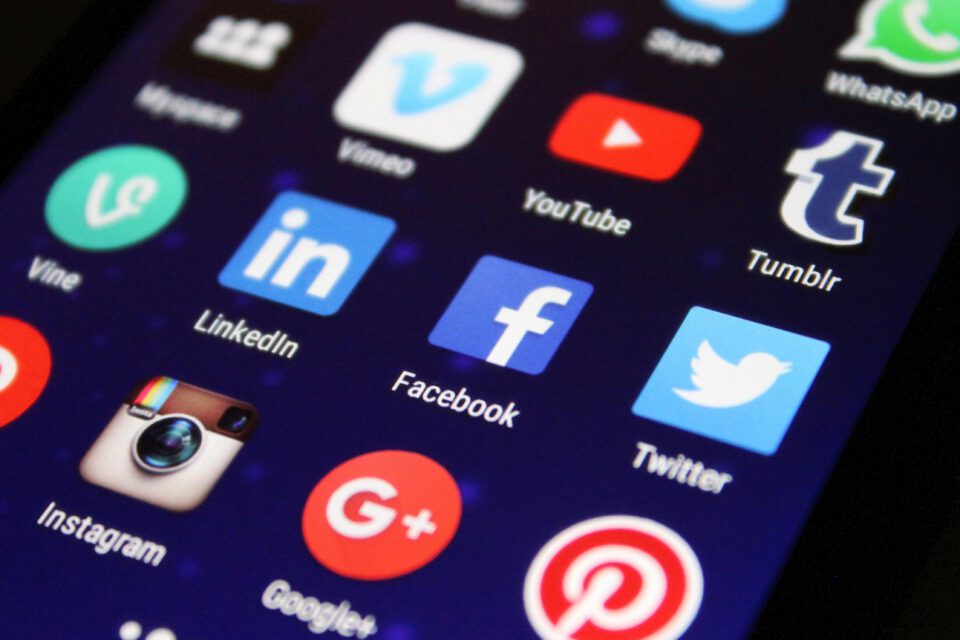 Foto van telefoonscherm met apps