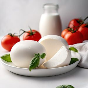 foto van mozzarella kaas